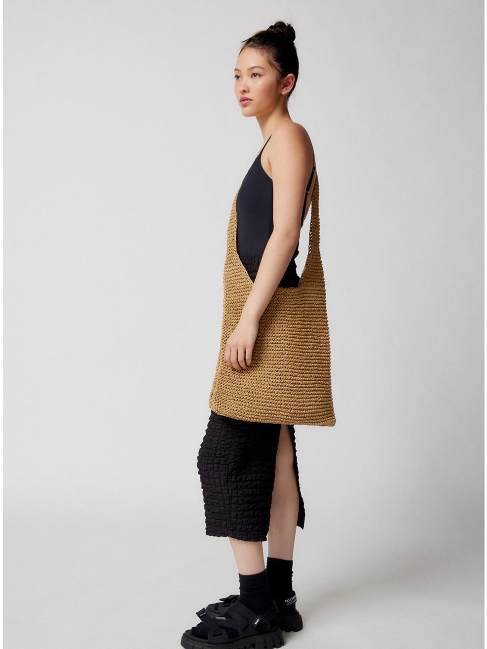 Urban Outfitters Tan Tote Bag with Textured Woven Design